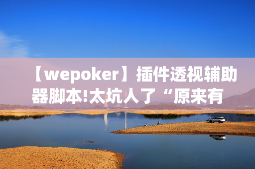 【wepoker】插件透视辅助器脚本!太坑人了“原来有挂