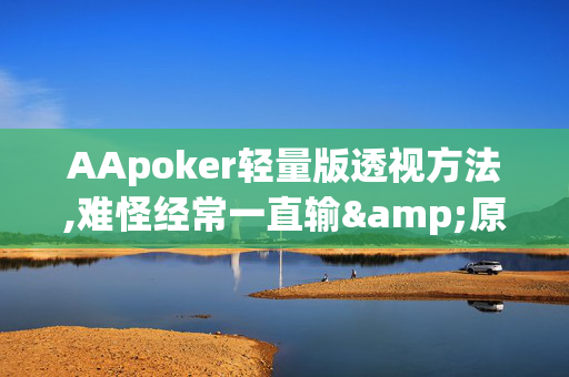 AApoker轻量版透视方法,难怪经常一直输&原来有猫腻