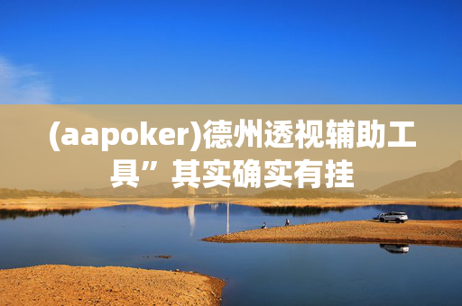 (aapoker)德州透视辅助工具”其实确实有挂